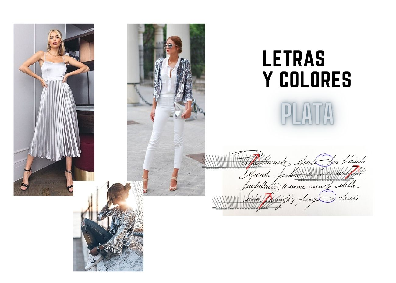 A Marta le va bien el color plata brillante, sofisticado y resplandeciente.